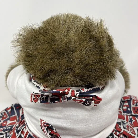 Build-A-Bear Chubby Cubby Vintage Plush‎ Teddy Pinafore Dress Shoes Has Orig Tag - Picture 13 of 15